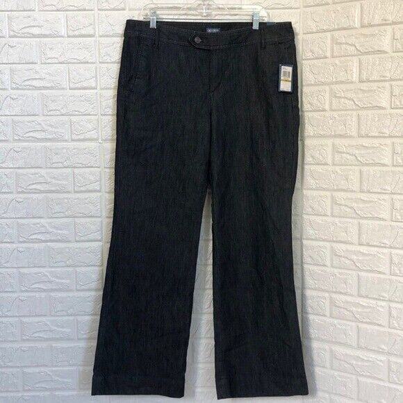 IZOD rinse wash comfort fit jeans Women’s Size 14 Denim Flare - Picture 1 of 5